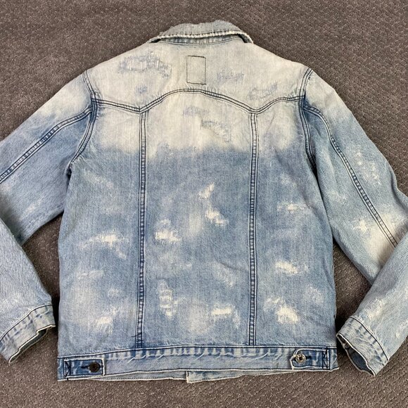 Cult of Individuality Denim Jean Jacket Men's Medium Blue Cotton - Picture 4 of 16